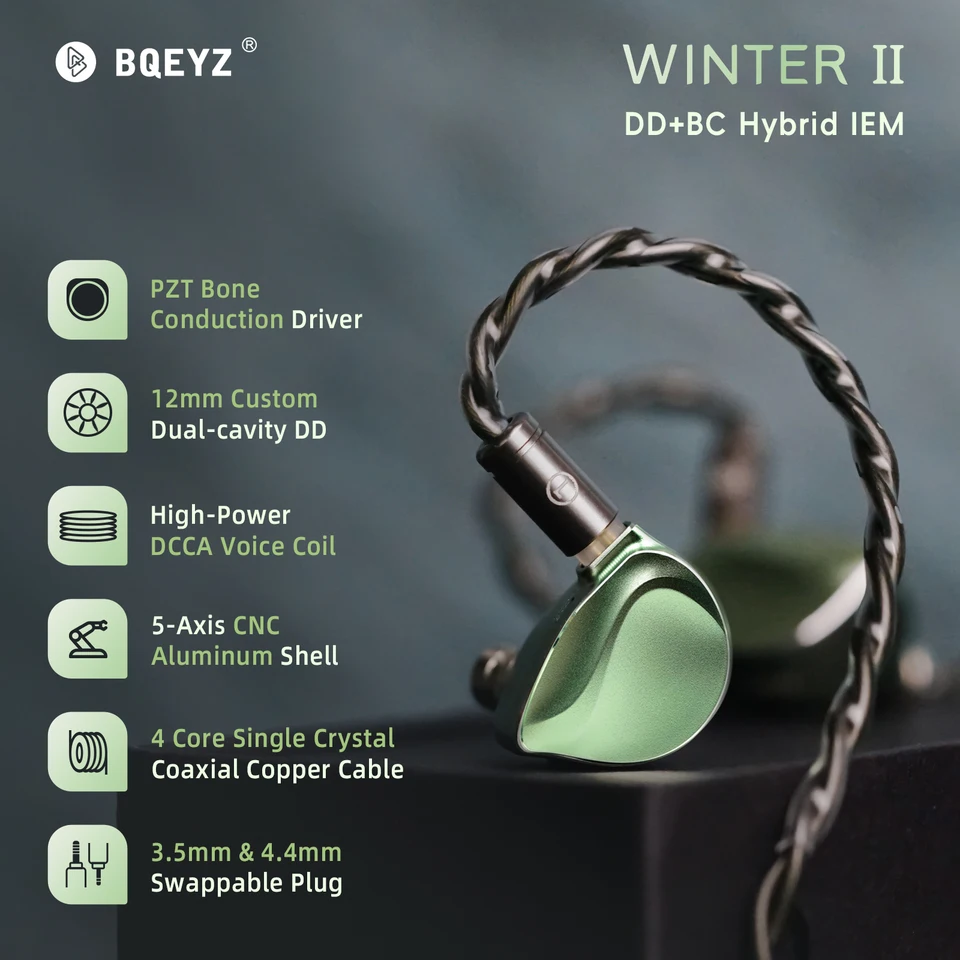 BQEYZ Seasonal Series WINTER 2 IEM Gaming Earbud Wired Earphone