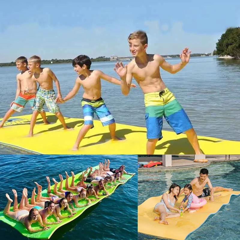 

180x55cm New Floating Pad Non-inflatable Large Outdoor Tear-Resistant XPE Foam Swimming Pool Water Blanket Float Mat Bed