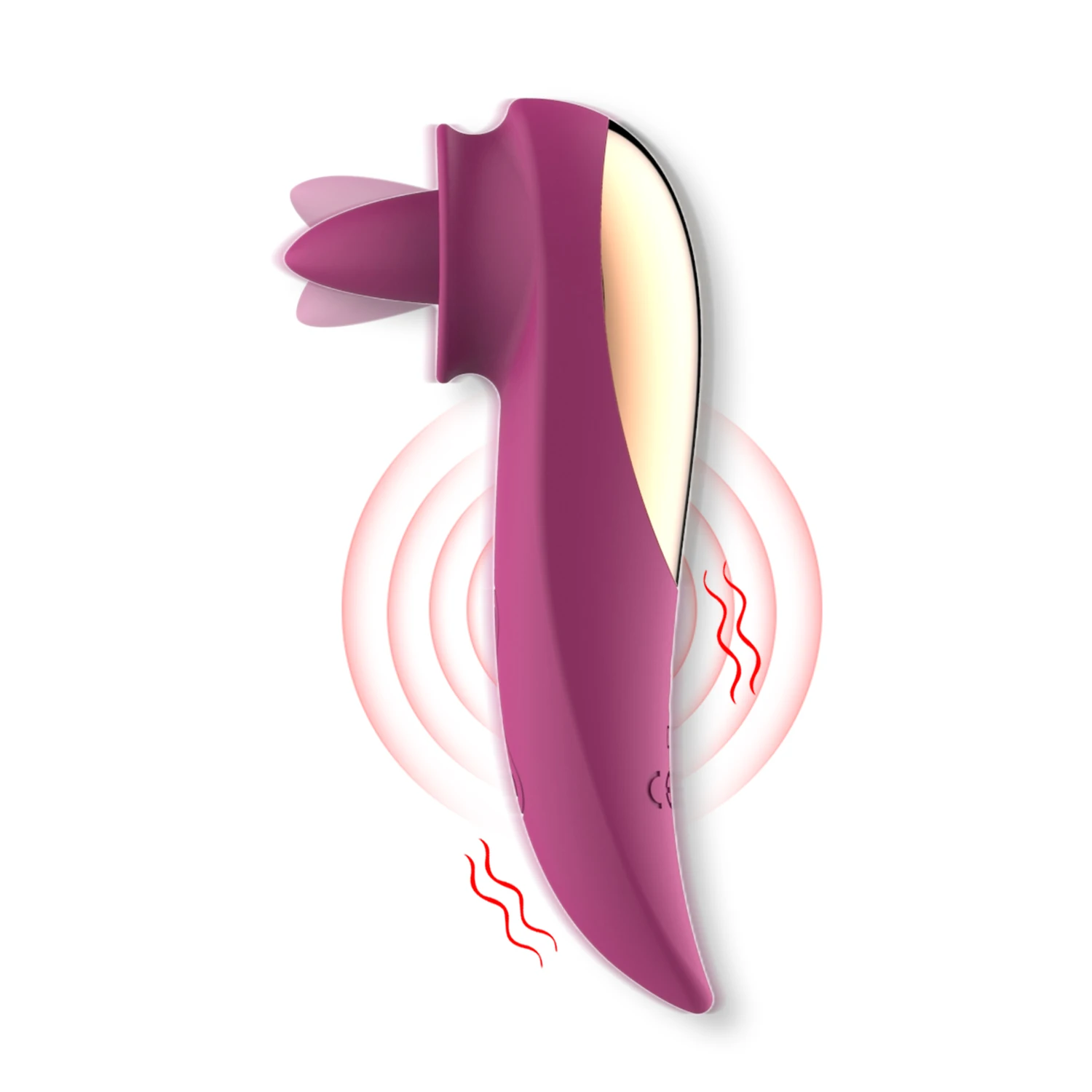 Tongue Licking Vibrator for Women, High Frequency Multi-Mode G Spot & Clitoral Stimulator, Soft Silicone Curved Wand Massager, Powerful Female Adult Toy