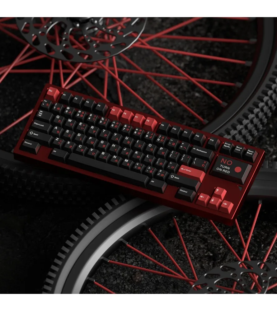 

Black Red Sun Russian PBT Sublimation Original Factory 689807587 Customized Keycaps