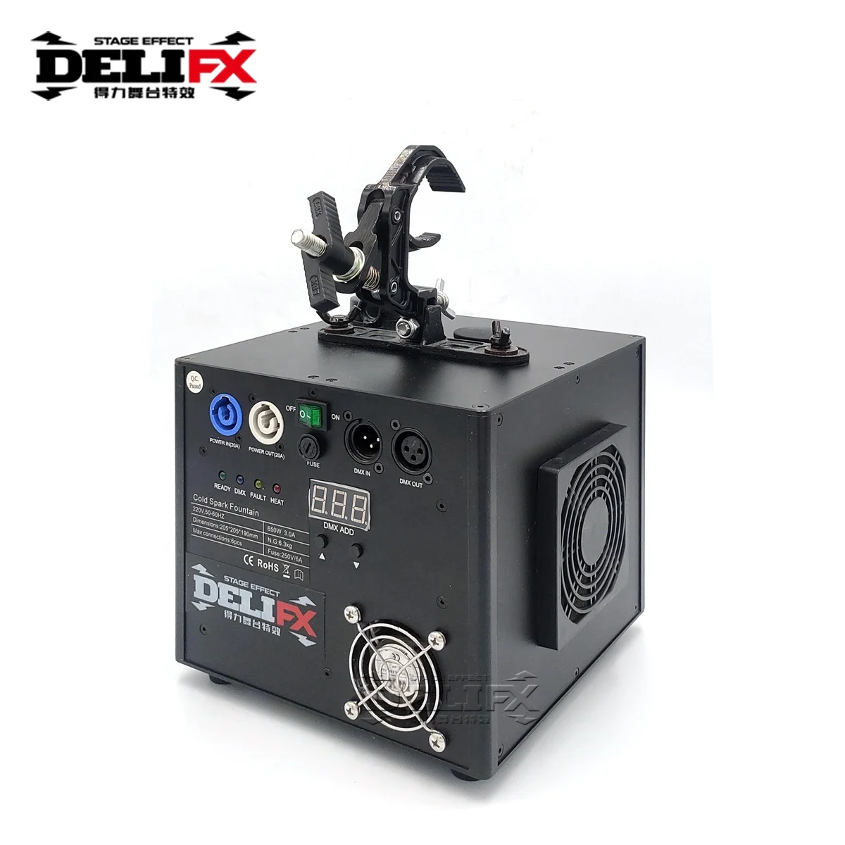 DELIFX Wedding Cold Spark Effect Suspending work Sparkle Machine Smokeless DMX512 Wireless Remote Control Cold  Machine