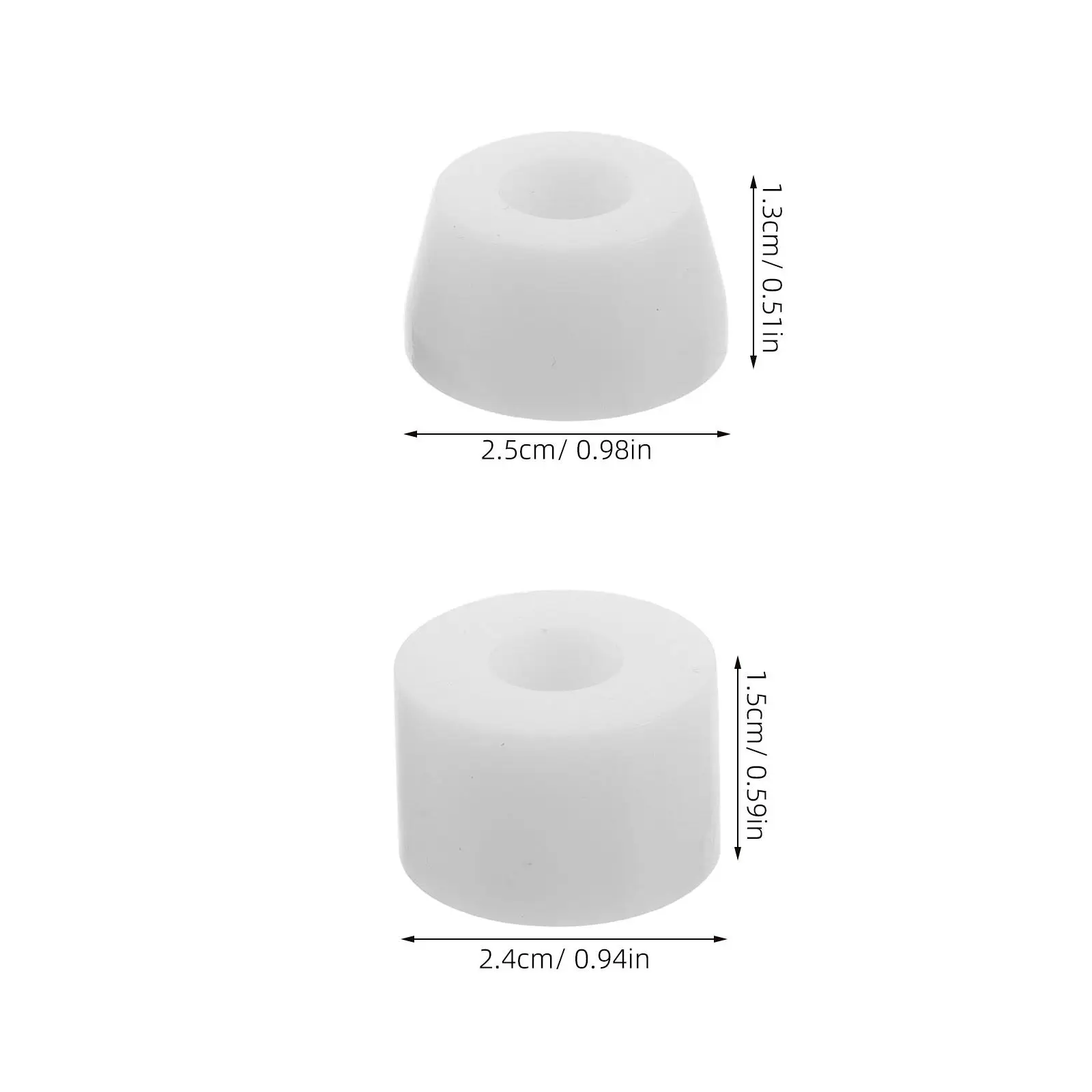 10Pcs Skateboard Shock Absorbers PU Bushings for Quad Skates Roller Skate Accessories Longboard Truck Cushions Shock Reduction - view 4