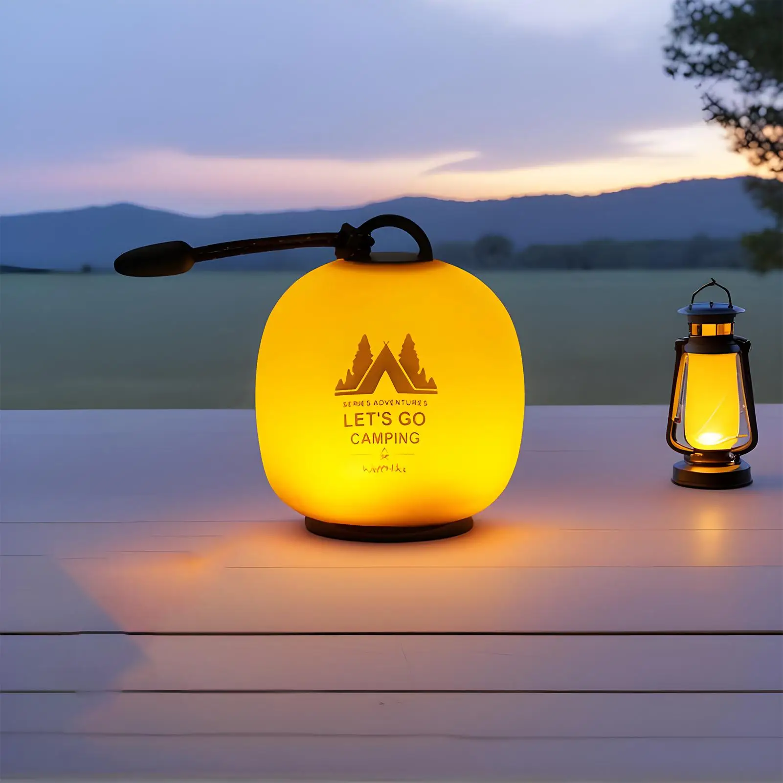 

Светодиодный фонарь для кемпинга, 5 режимов, регулируемый электрический светодиодный силиконовый светильник, водонепроницаемый портативный фонарь для кемпинга, пешего туризма, поездки на дорогу