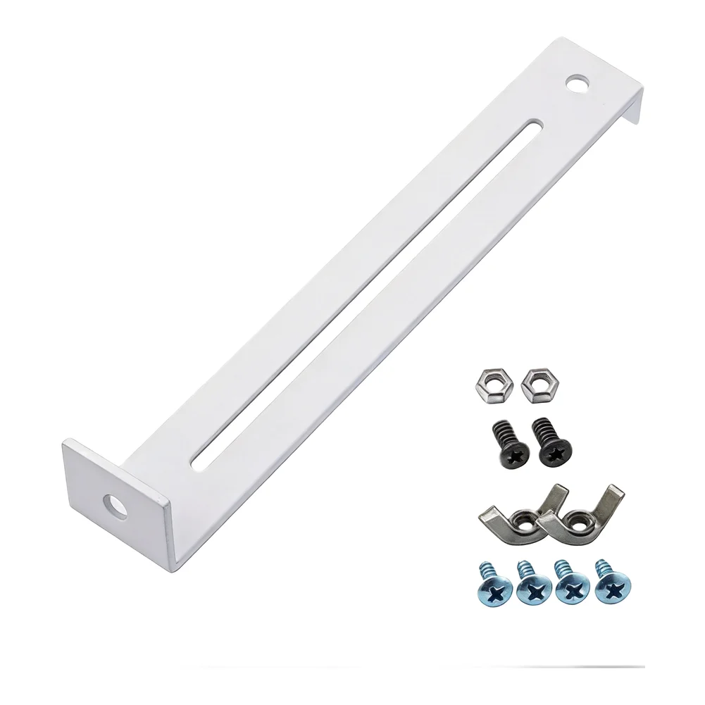 Steel Drawer Repair Kit with Adjustable Brackets for Reinforcing Wooden MDF Drawers Fits Drawers 14 to 24 Inches for Stability