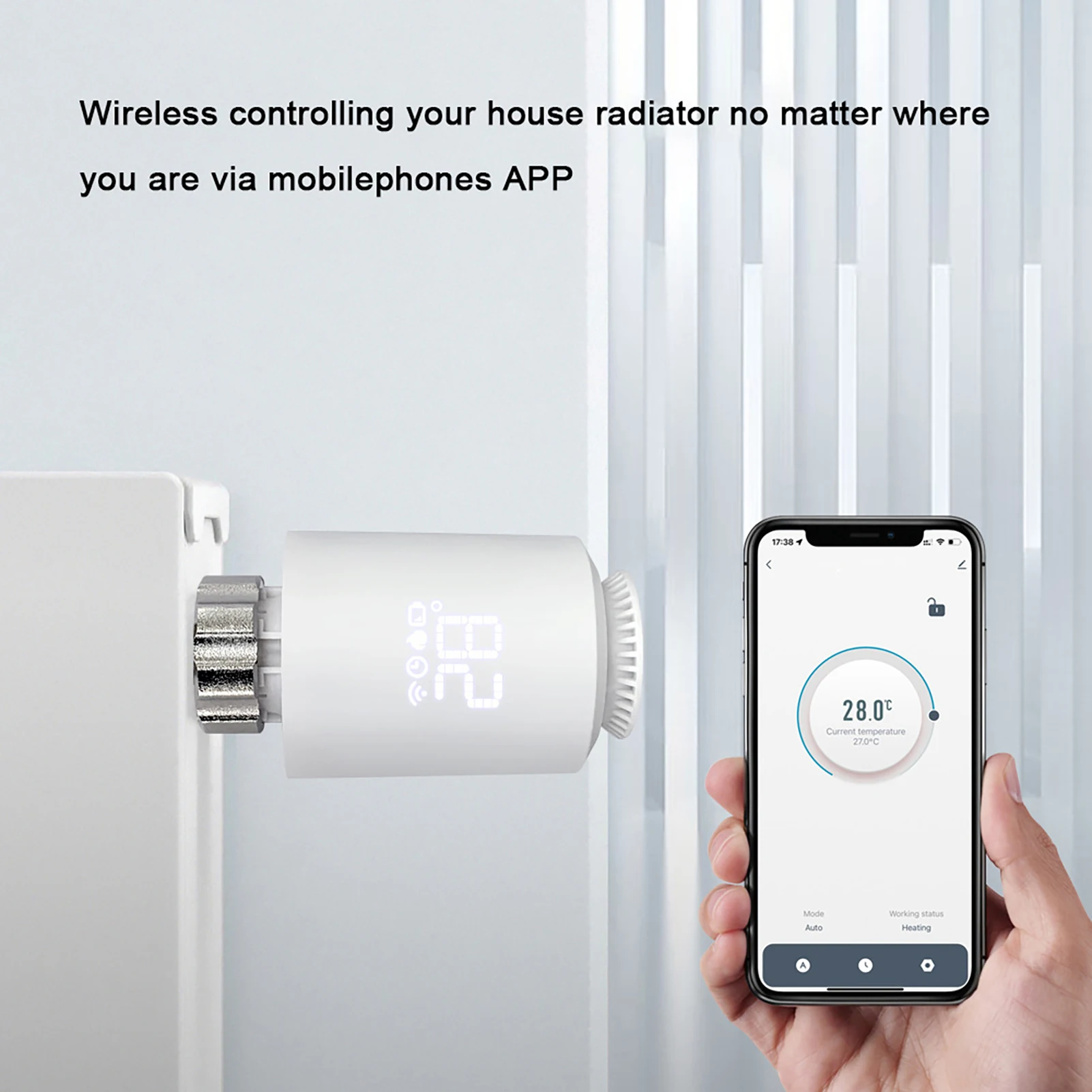 Tuya Zigbee Smart Thermostatic Radiator Valve APP التحكم اللاسلكي المتوافق مع Alexa Google Home لنظام التدفئة المنزلية #3