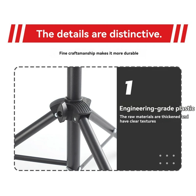 

Music Stand Sheet Music Score Tripod Stand Holder Musical Instrument Accessories Black-ABWY