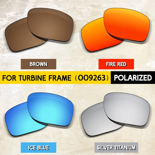 Imagen 2 del producto Apto para Oakley Turbine OO9263, lentes de montura de 65mm, repuesto para gafas de sol Oakley OO9263 Turbine de 65mm