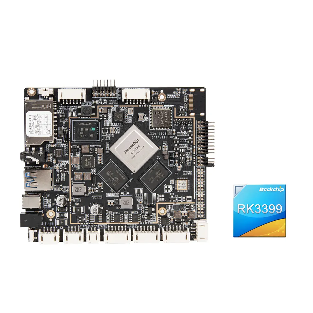 Kleines Android Embedded ARM Board RK3399 LCD PCBA mit LVDS-Treibersteuerung Micro SD-Karte