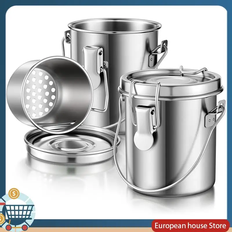 

Набор для чистки кистей ABFA для художников, 2 шт., нержавеющая сталь, 6,6 унции, с крышкой и фильтром-экраном