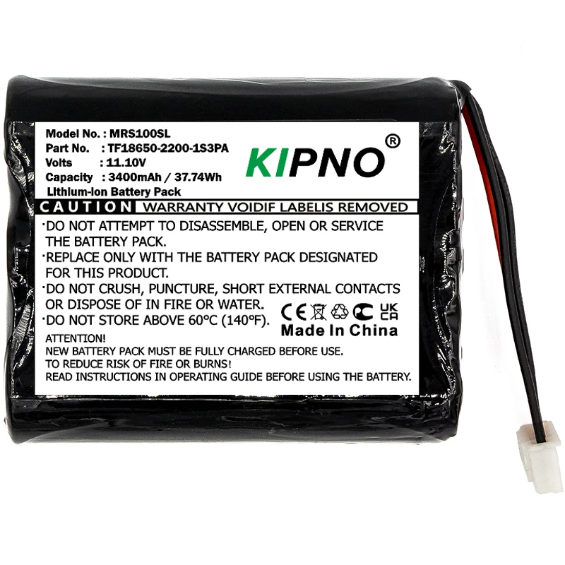 

KIPNO 3400mAh Speaker Battery TF18650-2200-1S3PA for Marshall Stockwell