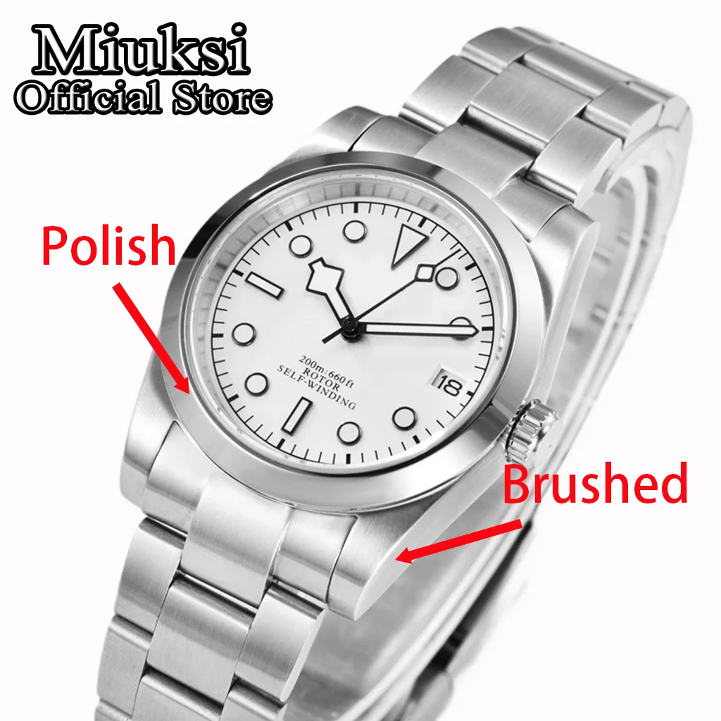 นาฬิกา Miuksi รุ่นสั่งทำพิเศษ NH35 ขนาด 36 มม. 39 มม. ระบบจักรกล เข้ากับกลไก NH35 ระบบอัตโนมัติ กระจกแซฟไฟร์ กันน้ำ