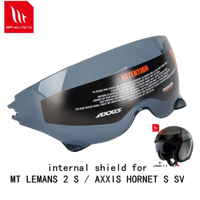

Original MT Half Helmet Built-in Lens Replacement LEMANS 2 SV Built-in Lenses for AXXIS HORNET S SV Visor MT Accessories