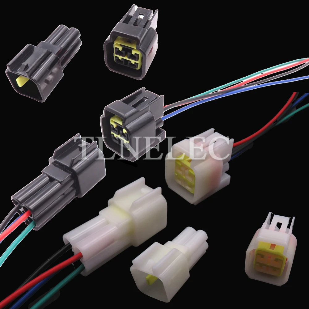 4 Pin Way Car Throttle Knob Speed Switch Unsealed Connector Auto Male Female Wiring Cable Sockets FW-C-4M-B FW-C-4F-B FW-C-4M-W