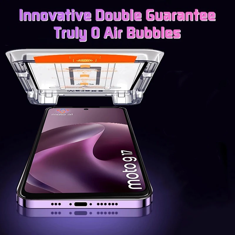 4/3/2/1Pcs For Moto G17 Glass Motorola Moto G17 Power Tempered Glass 9H HD Dust Free Full Cover Glue Screen Protector Moto G17 view 3