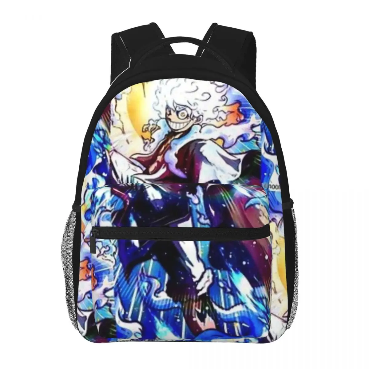 LUFFY GEAR 5-ONE-PIECE BLACK JOY New Fashion High Capacity Waterproof Backpack Trendy Girls Boys Laptop School Book Bag 16inch