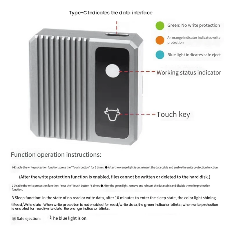 SSD Box Nvme Single Protocol Pro Max Edition Practical Solid State Mobile Hard Drive Enclosure