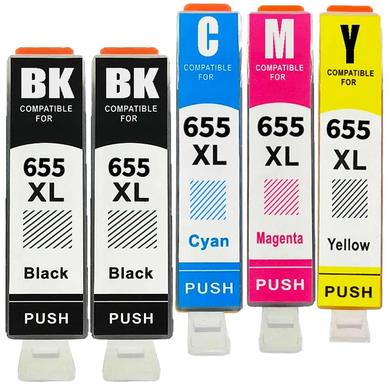 655 655XL Ink Cartridge For HP DeskJet 3525 4615 4625 5525 6520 6525 6625 Printer