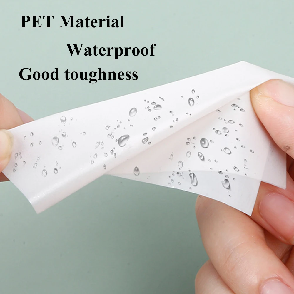 Transparent Sticky Notes 300 Sheets PET Waterproof Memo Pad Colourful Clear Note Paper Pads School Stationery Office Supplies