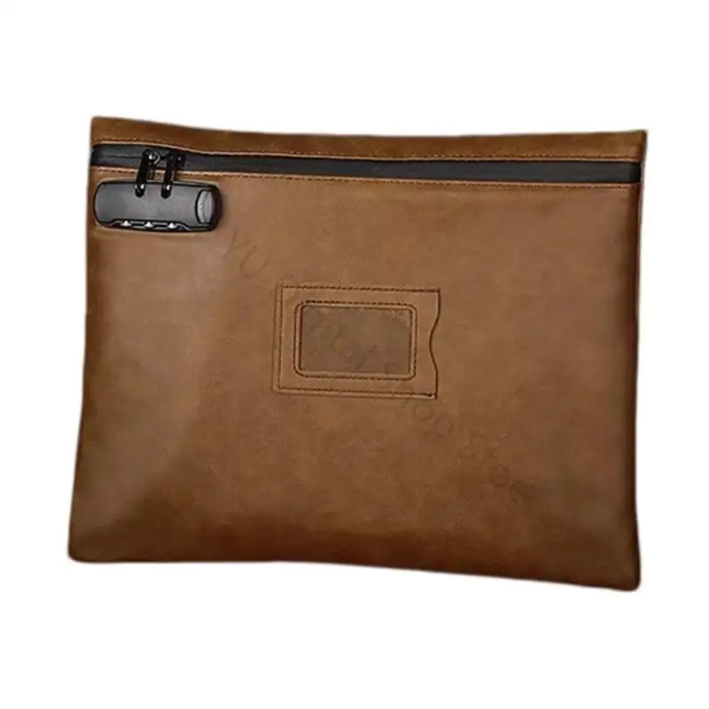 96BA Lockable Document Bag with Label Window for A4 Files and Travel Records