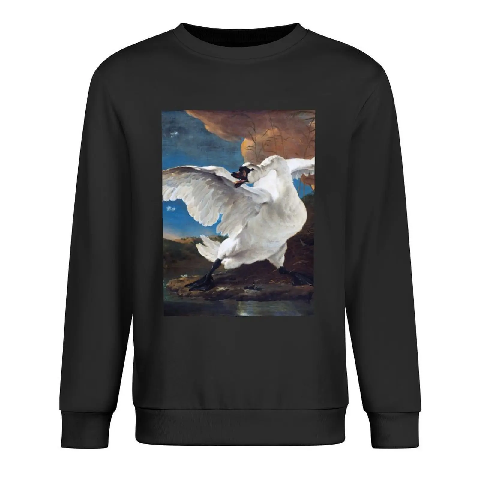 بلوفر The Threatened Swan ملابس رياضية للرجال ملابس رجالية على الطراز الكوري بلوزات رجالية #1