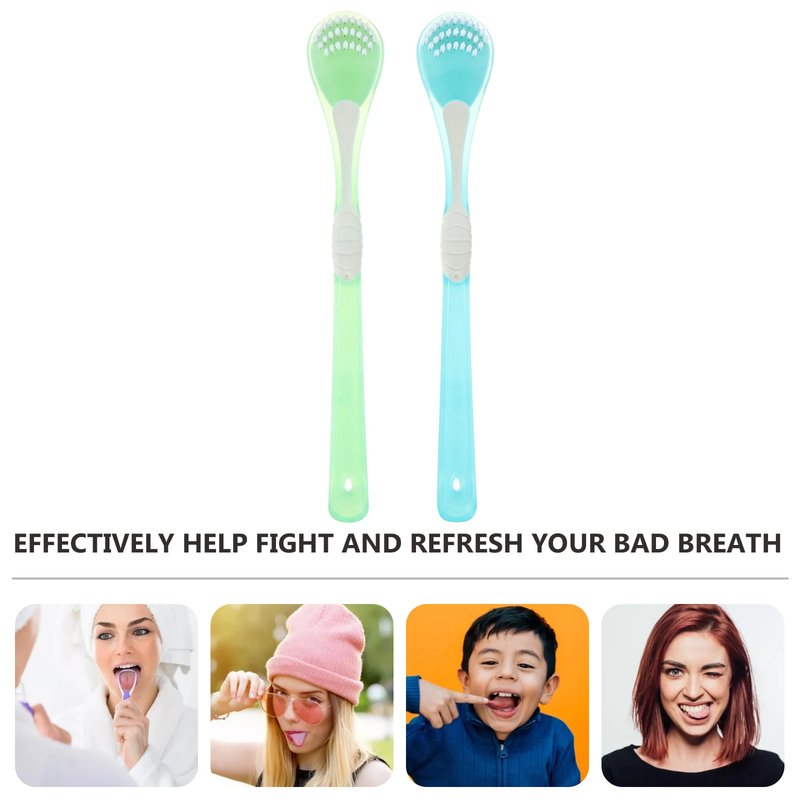 

Tongue Scraper Brush Cleaners Adult al Care Accessories Health Hygiene Coating Remover Breath Freshener Silicone Ergonomic Easy