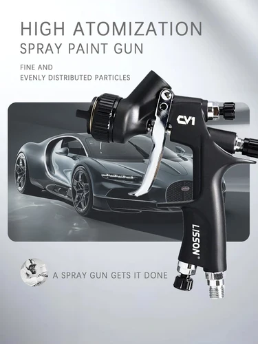 Pistola pulverizadora CV1 de alta calidad, pistola pulverizadora de pintura para coche Lisson, boquilla de 1,3mm, pistola de pintura, pistola pulverizadora de aire a base de agua, aerógrafo
