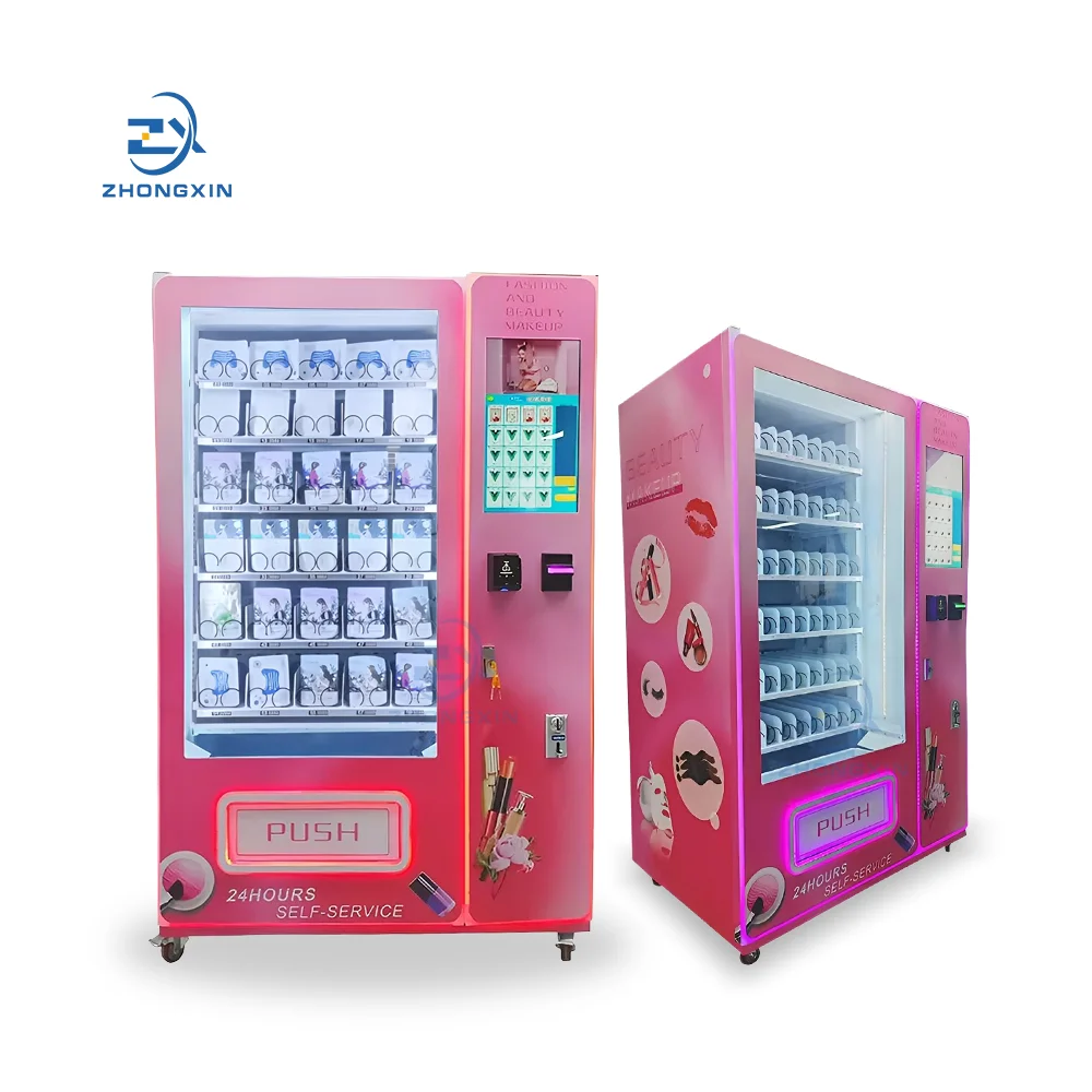 21.5-inch touch screen beauty vending machine Eyelash hair pieces and nail art vending machine