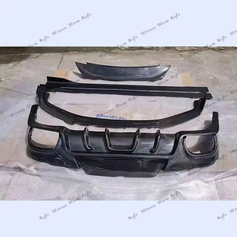 ألياف الكربون الحقيقية الجبهة شفة ممتصة للصدمات الخلفية الناشر سيارة الجانب تنورة المفسد لبورشه باناميرا 970 2014 2015 2016 طقم الجسم