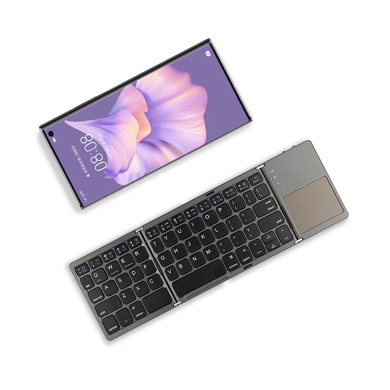 Teclado inalámbrico plegable con Bluetooth para teléfono HUAWEI Mate Xs 2 Mate 50Pro P50 Pocket S Pro E nova 9 SE 10