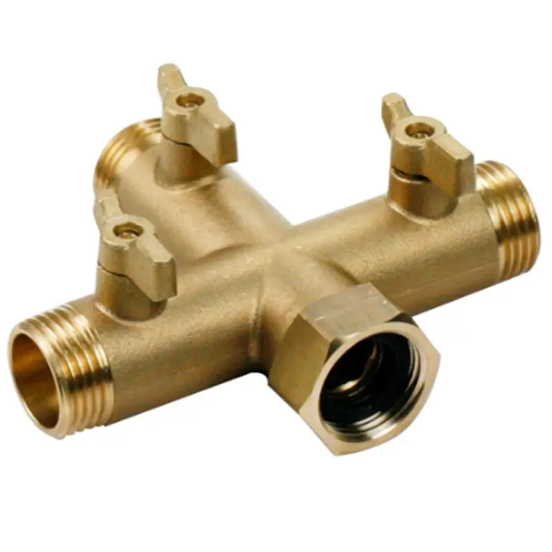 ABDJ-High Flow Hose Adapter 3 Way Hose Connector For Efficient Watering Outdoor Fitting Enhanced Water Flow System