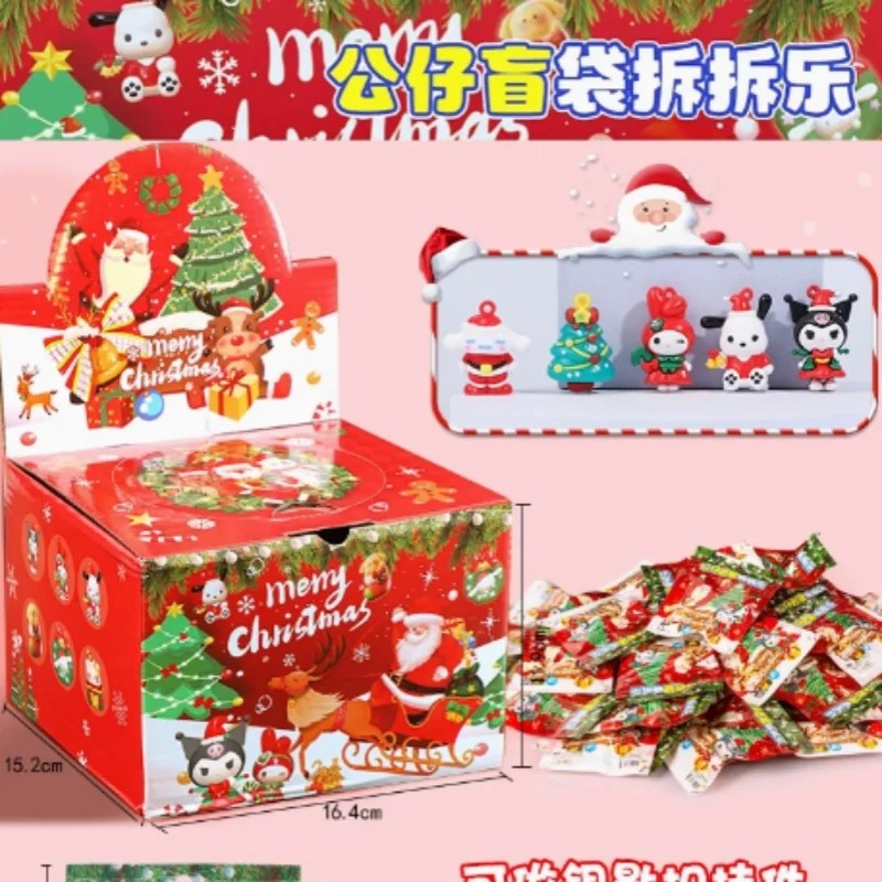 New Sanrio Christmas Blind Box Cute Christmas Doll Mystery Box For Girls Children Toys 6 Years Old And Older As Xmas Gifts