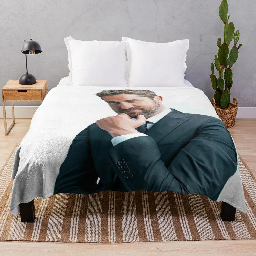 Gerard butler Throw Blanket Decorative Sofa Blankets manga Kid'S Blanket sofa