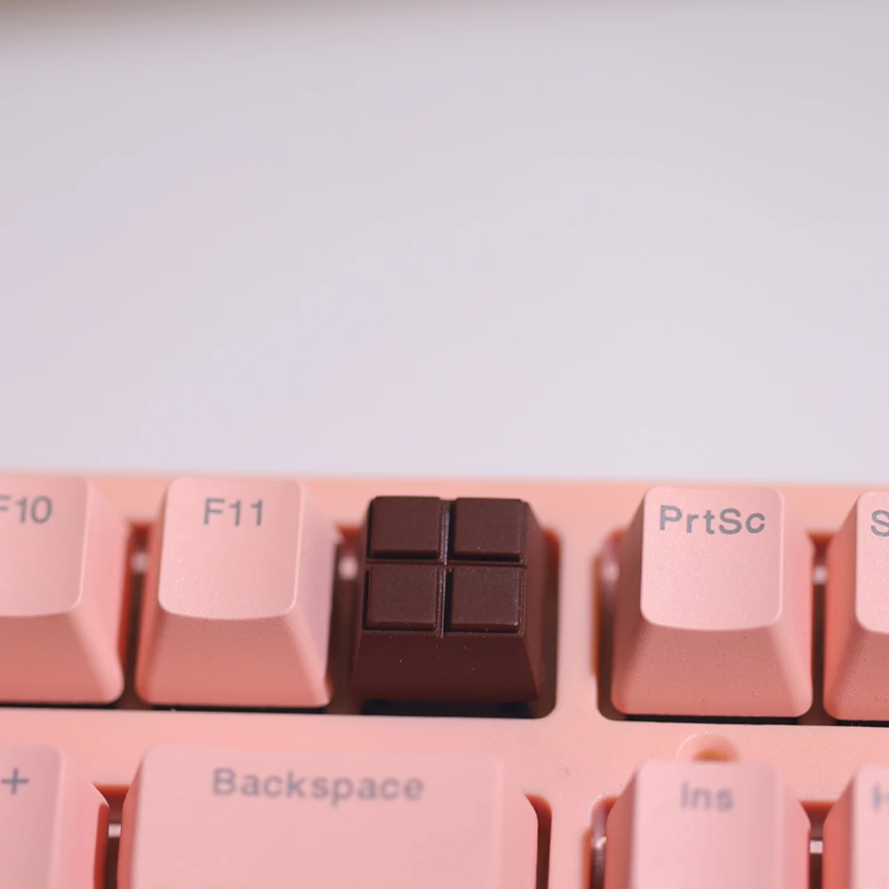 1U/1.5U Chocolate Keycaps Personalized 3D Printing Anime Decoration TAB Mechanical Keyboard Replacement Cherry Axis Cross Axis - Image 5