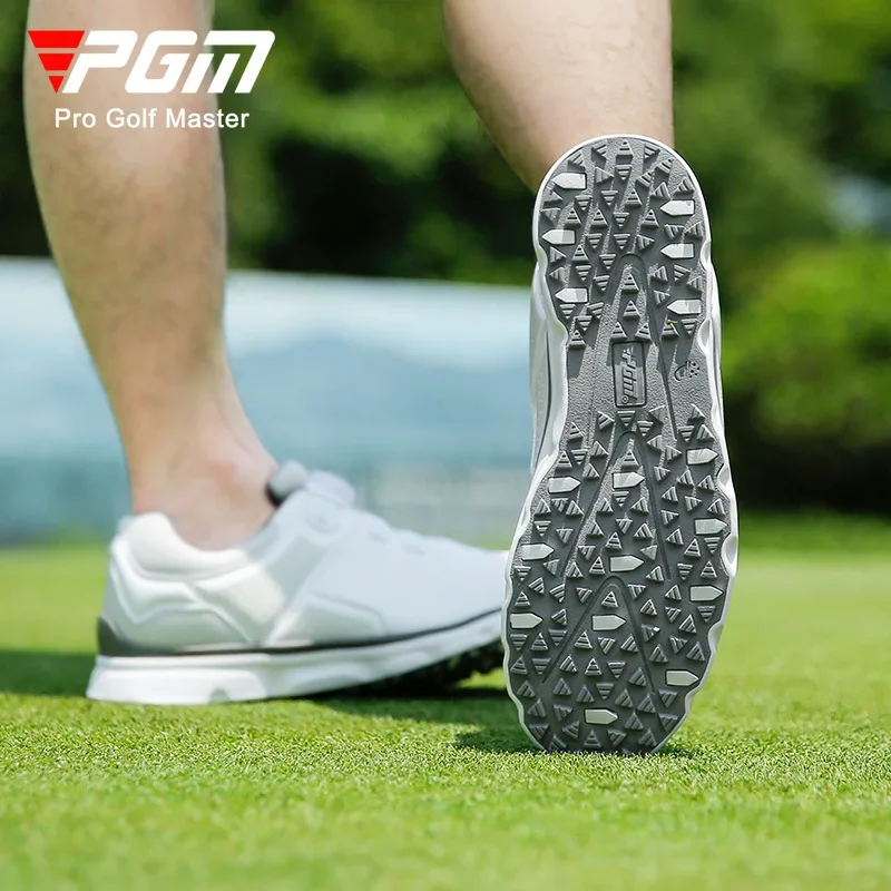 

PGM new golf shoes men's knob shoelaces sports shoes super waterproof sneakers anti slip shoe studs