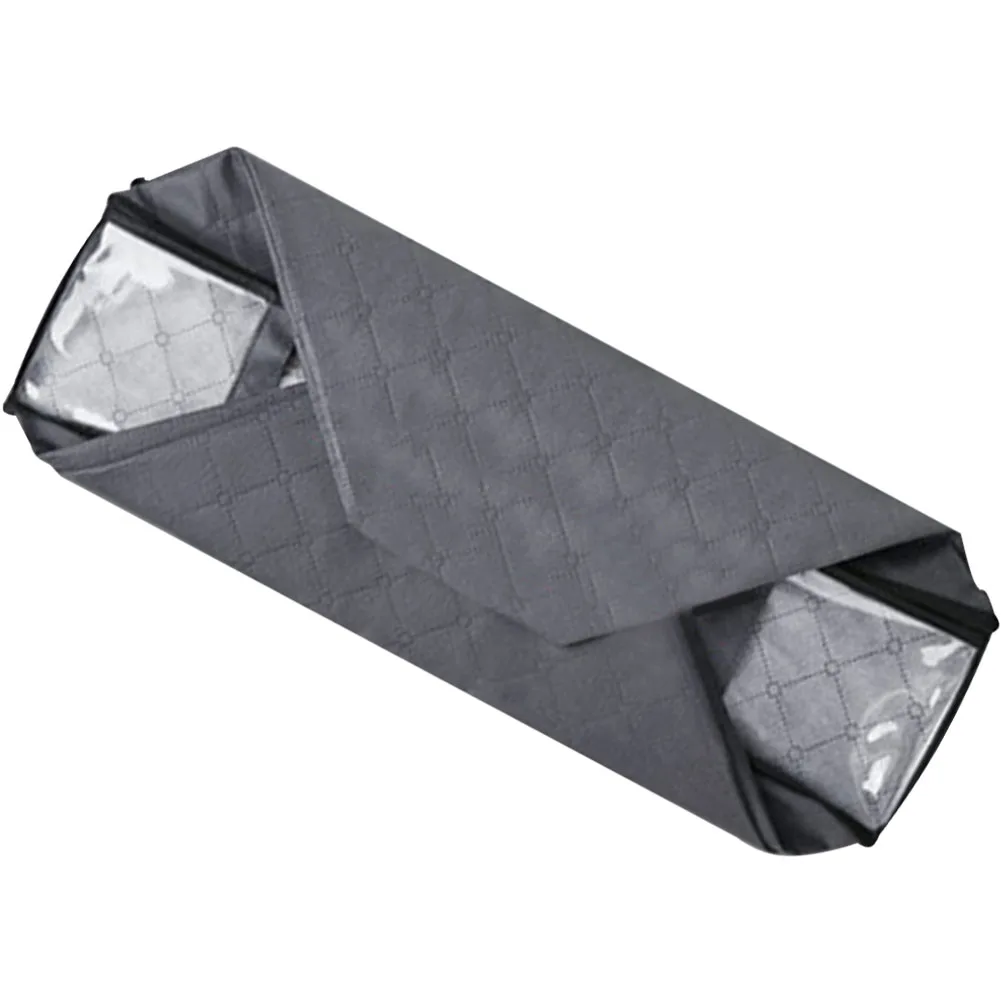 

Clothes Storage Bags Non-woven PVC Fabric Under Bed Bedroom Closet Organization Foldable Clothes Box Dust-proof Quilts Container