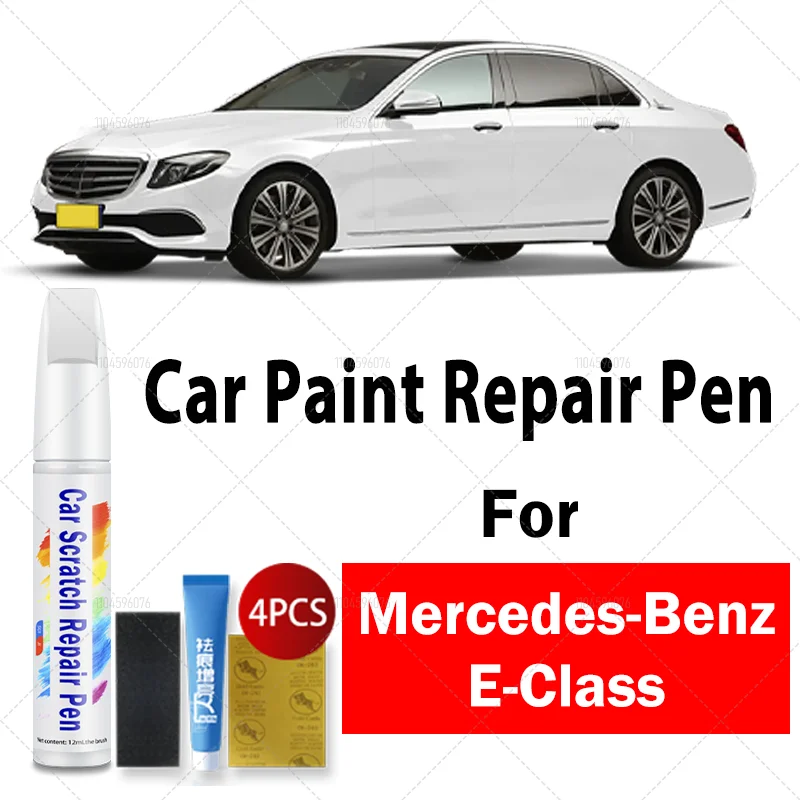 

Для 1953-2025 Mercedes Benz E-Class, аксессуары для ремонта царапин, ручка для ремонта автомобильной краски, 4 шт., белый, 149 черный 197, синий 896 890