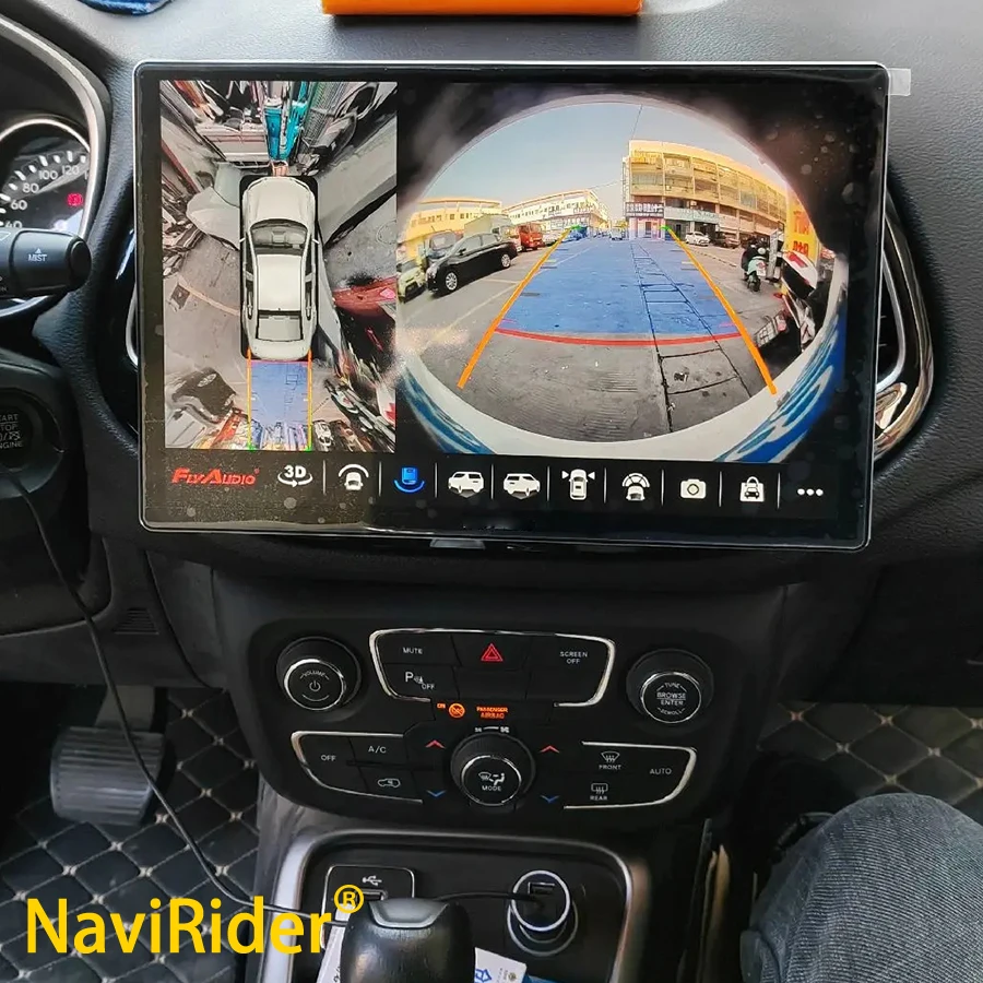 

13.3inch Android 13 Carplay Auto For Jeep Compass Multimedia Navigation GPS Car Radio Player WIFI+4G Bluetooth 2DIN DSP Stereo