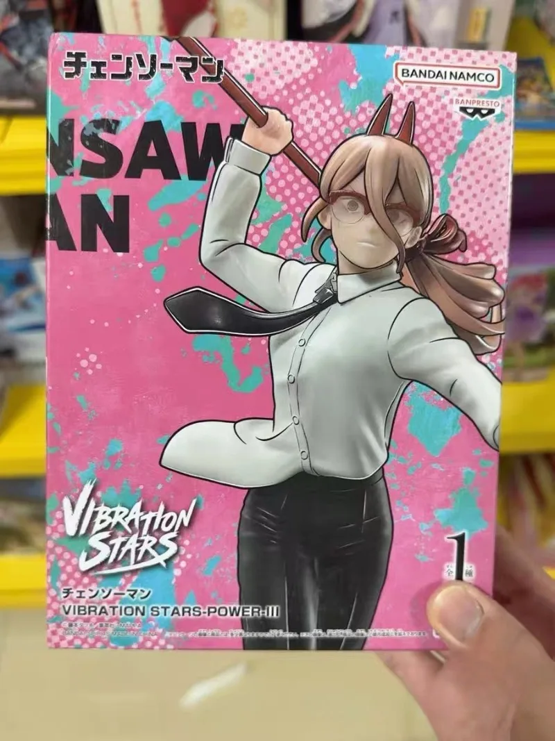 

In Stock Original Bandai Banpresto Chainsaw Man Vibration Stars Power 3 Anime Action Figure model Toys desktop Ornament Gifts