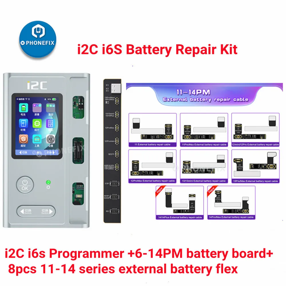 i2c Battery repair instrument BR-13 Battery health correction for iphone 11 12 13 14 Flex Cable Battery Data Information Copy