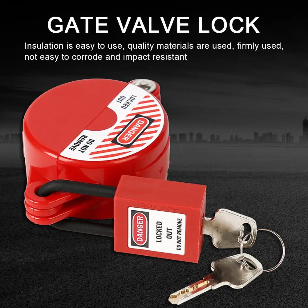 Lockout Safety Locks Tank Gas Valve Bottle Ball Rotating 1-2.5 Inch Gate Valve Master Lock