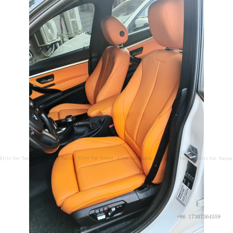 

F30 F80 F10 M3 M5 X1 X3 X5 X6 Upgraded Custom Leather Cover and Sponge Seat Sports Racing Bucket Seat