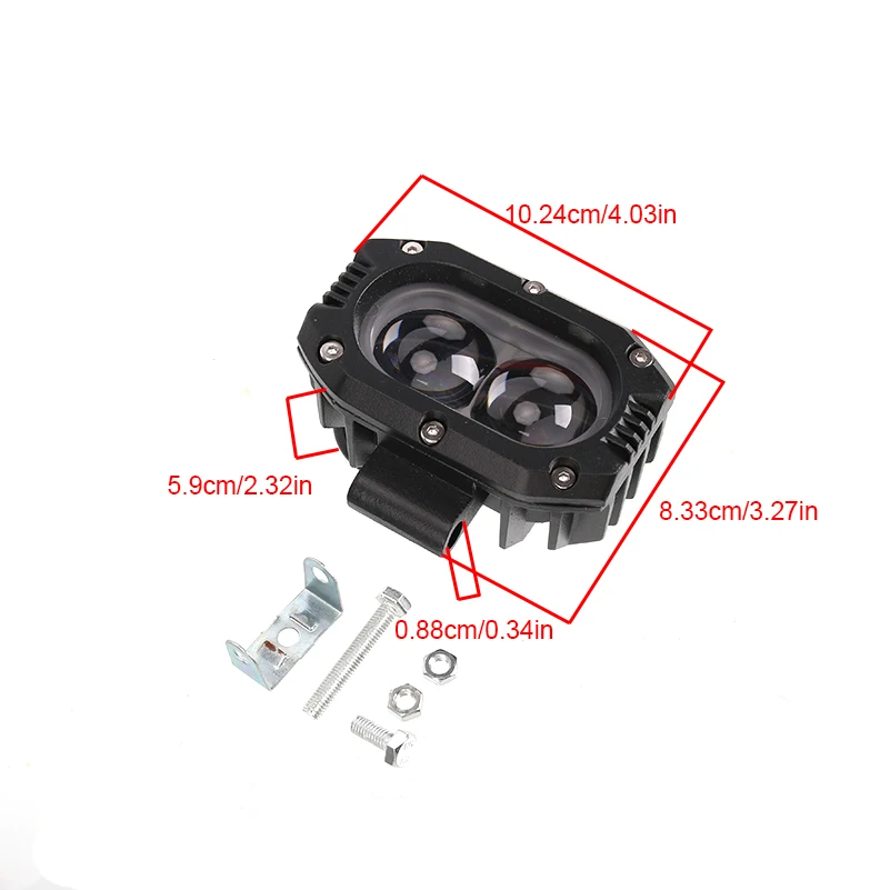 4 Inch 20W LED Driving Work Lights Spot+Flood Beam LED Pods Light Color LED Work Light for Truck