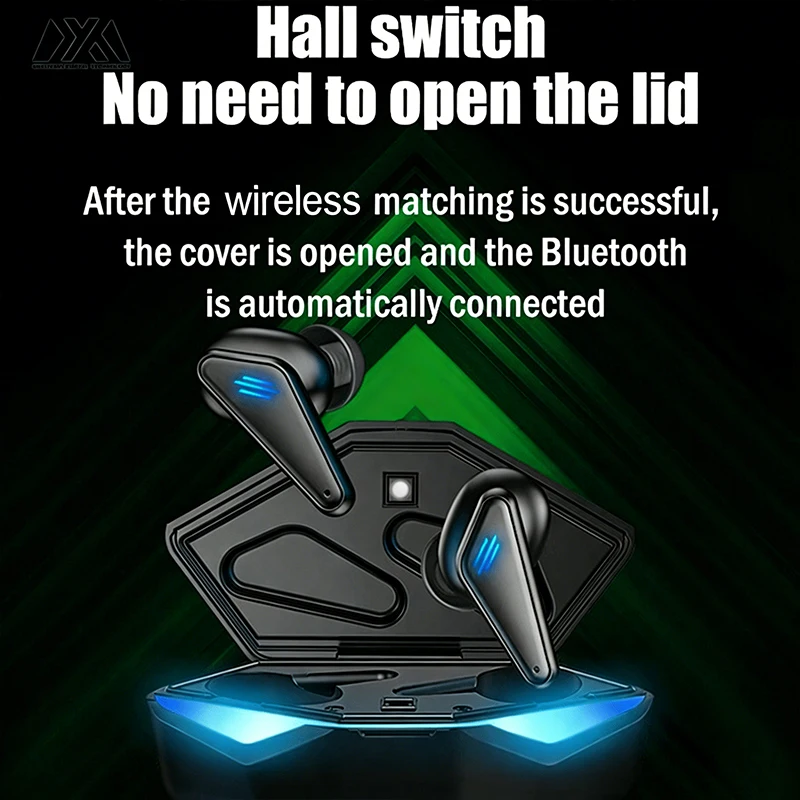 K55-TWS Earphones Bluetooth Wireless Gamer Headphones 65ms Low Latency Earbuds Fone Gamer Headset Gamer with Mic