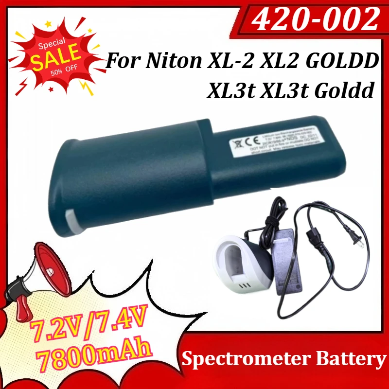

420-002 7.2V/7.4V 7800mAh Battery for Niton XL-2 XL2 GOLDD XL3t XL3t Goldd Spectrometer Battery