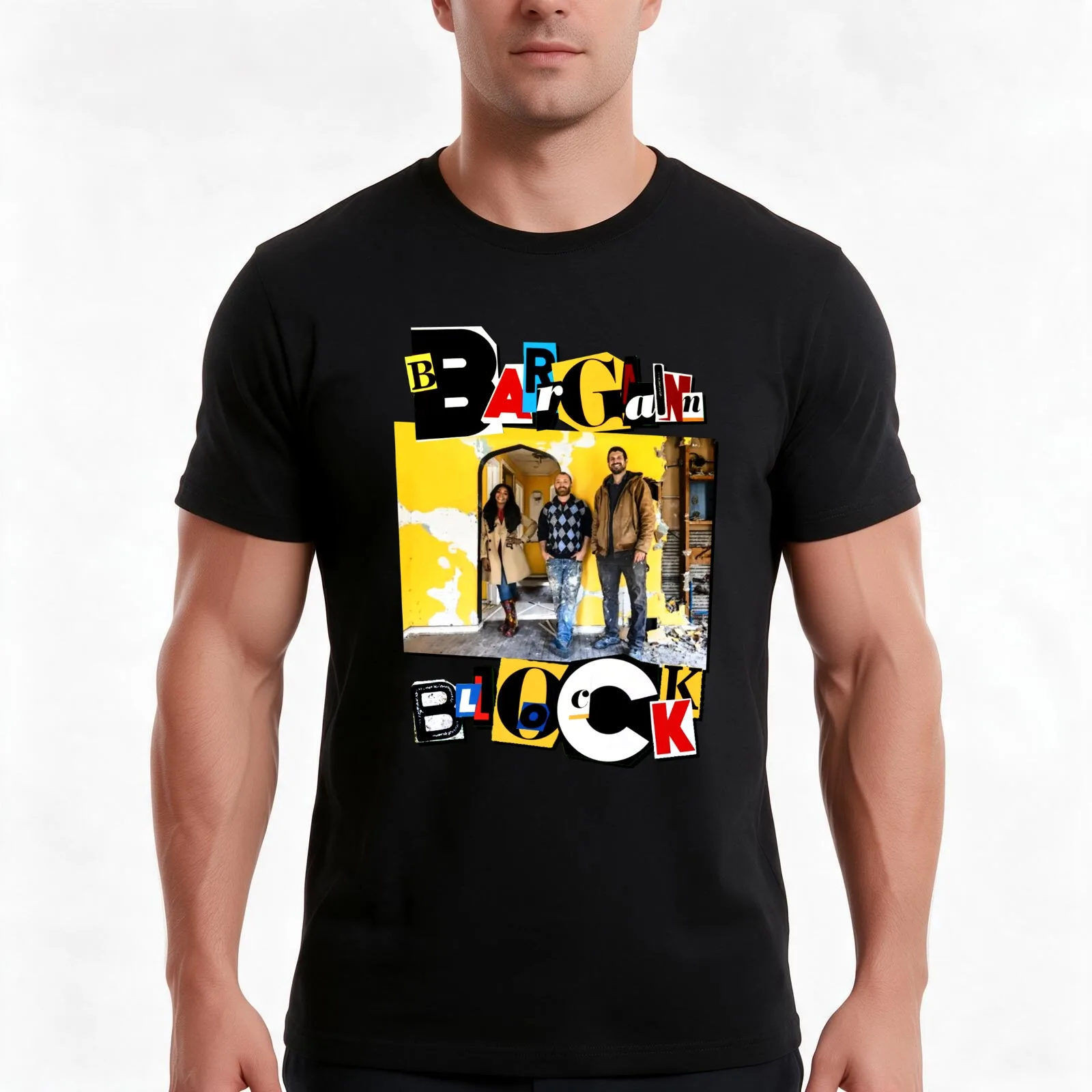 BARGAIN BLOCK 3 Musketeers T-Shirt, Summer Casual Cotton Tee, Oversized Streetwear Tops, Vintage Graphic Print, Unisex Men Women