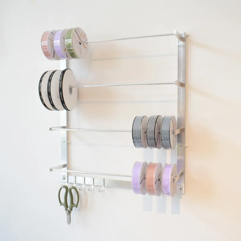 Sewing Ribbon Thread Organizer Holder With Hooks Sewing Spool Wall Mount  Yarn Holder Sewing Organizer Thread Organizer