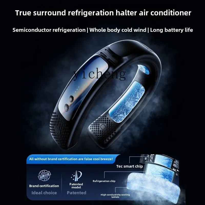 ZZ nekventilator airconditioner koeling stille lange batterijduur grote wind airconditionerventilator