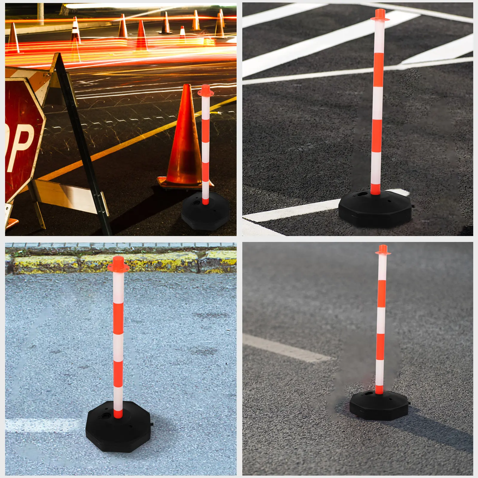 

Professional Anti-Collision Warning Column Road Traffic Safety Movable Water Fillable Elastic Road Barrier Traffic Safety Column