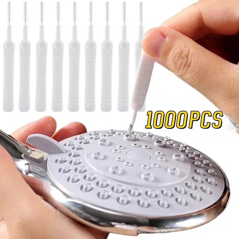 10-1000PCS Shower Cleaning Brush Shower Head Anti Clogging Nylon Brush Computer Keyboard Cleaner Phone Hole Dust Cleaning Tool