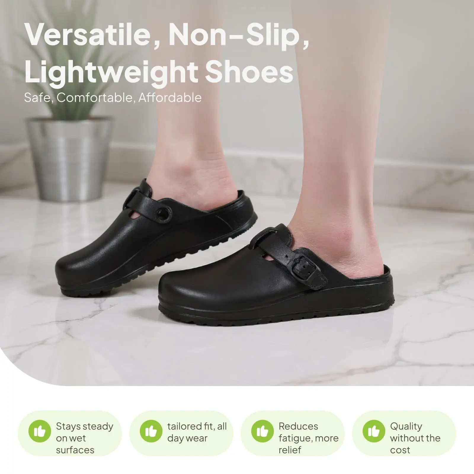 Women Summer Outdoor Slippers Non Slip Nursing Shoes Breathable EVA Clogs for Chef Work Casual Flat Sandals Comfortable Soft